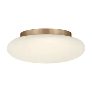 Amir 13" Flush Mount, Satin Brass