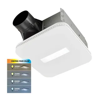 Bath Fan with Color-Select LED Light