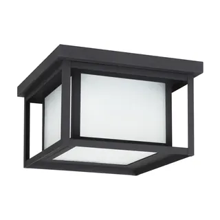 Hunnington Flush Mount, Textured Black