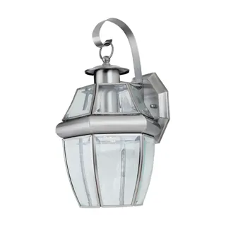Lancaster 14" Scroll Lantern, Antique Brushed Nickel