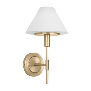 Mendota One Light Bath, Satin Brass