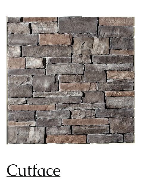 Cutface stone veneer pattern sample